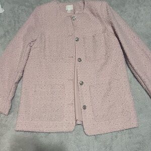 H&M Light Pink Tweed Jacket